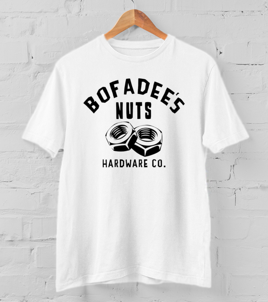 Bofadee's Nuts Hardware Co Two Hexagonal Fasteners T-Shirt