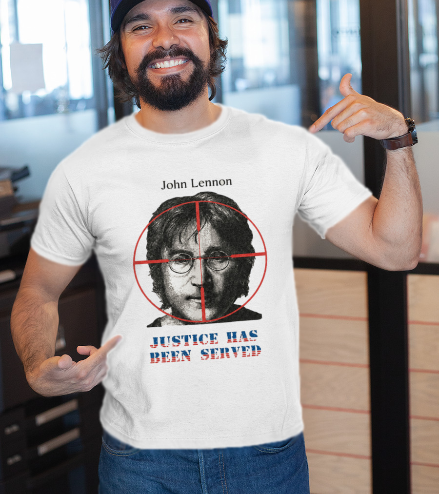 John Lennon Justice Has Been Served Crosshair Target T-Shirt