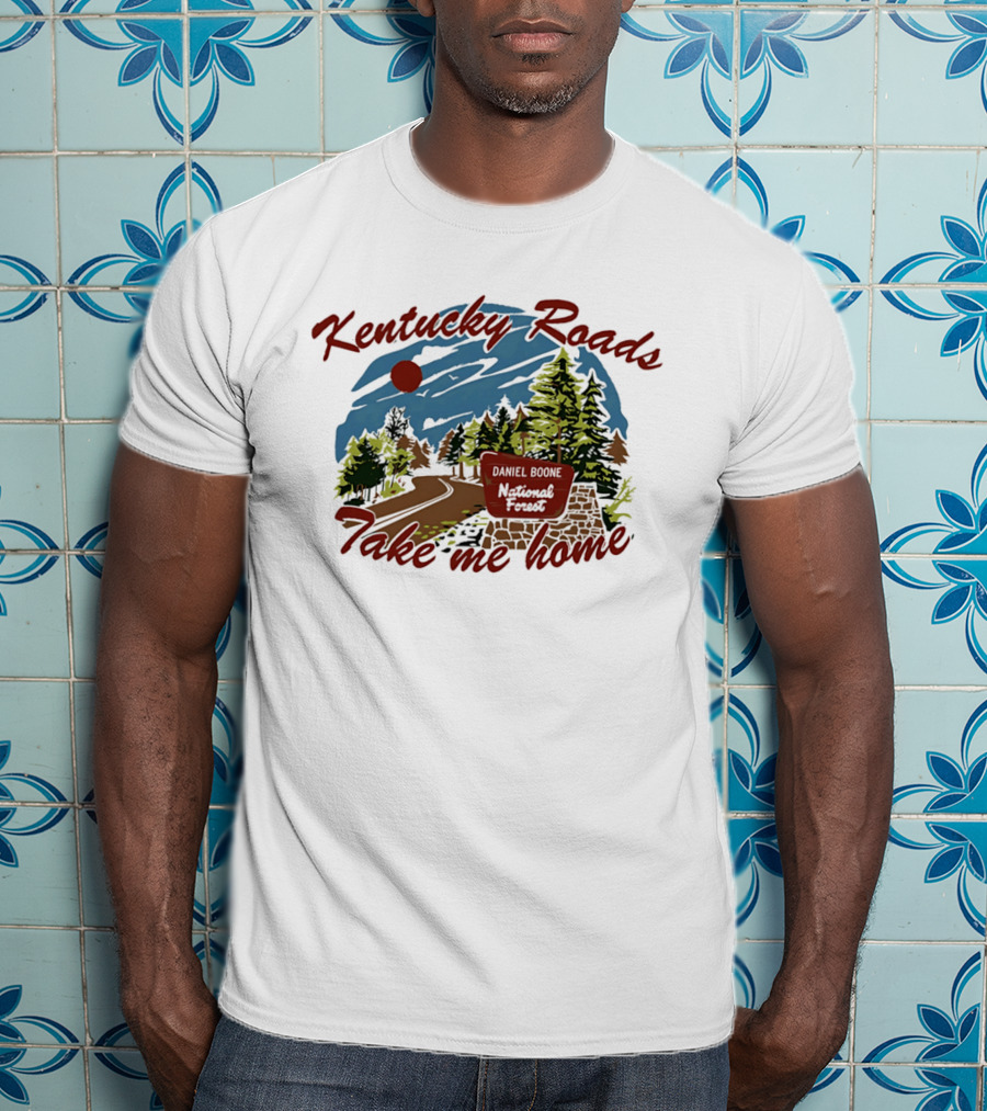 Kentucky Roads Take Me Home Daniel Boone National Forest Scenery T-Shirt