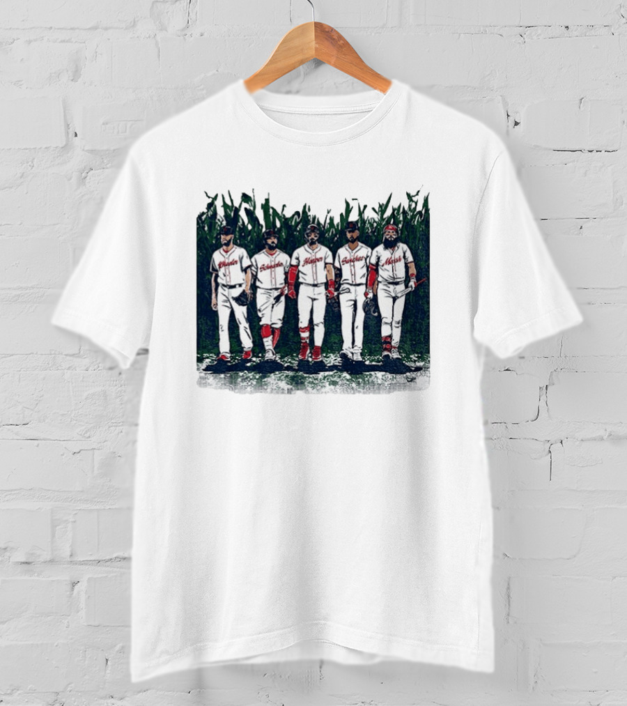 Iowa Cornfield Philadelphia Phillies Baseball Is This Heaven T-Shirt