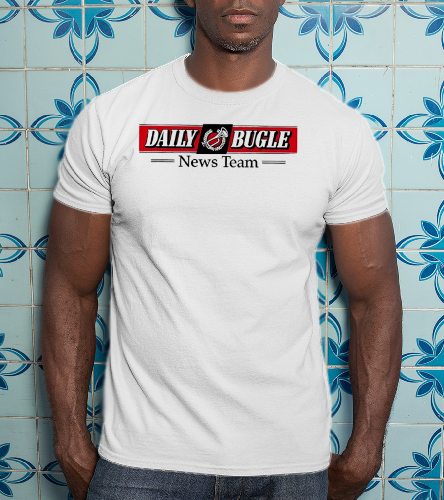 Daily Bugle News Team Logo With Iconic Newspaper T-Shirt