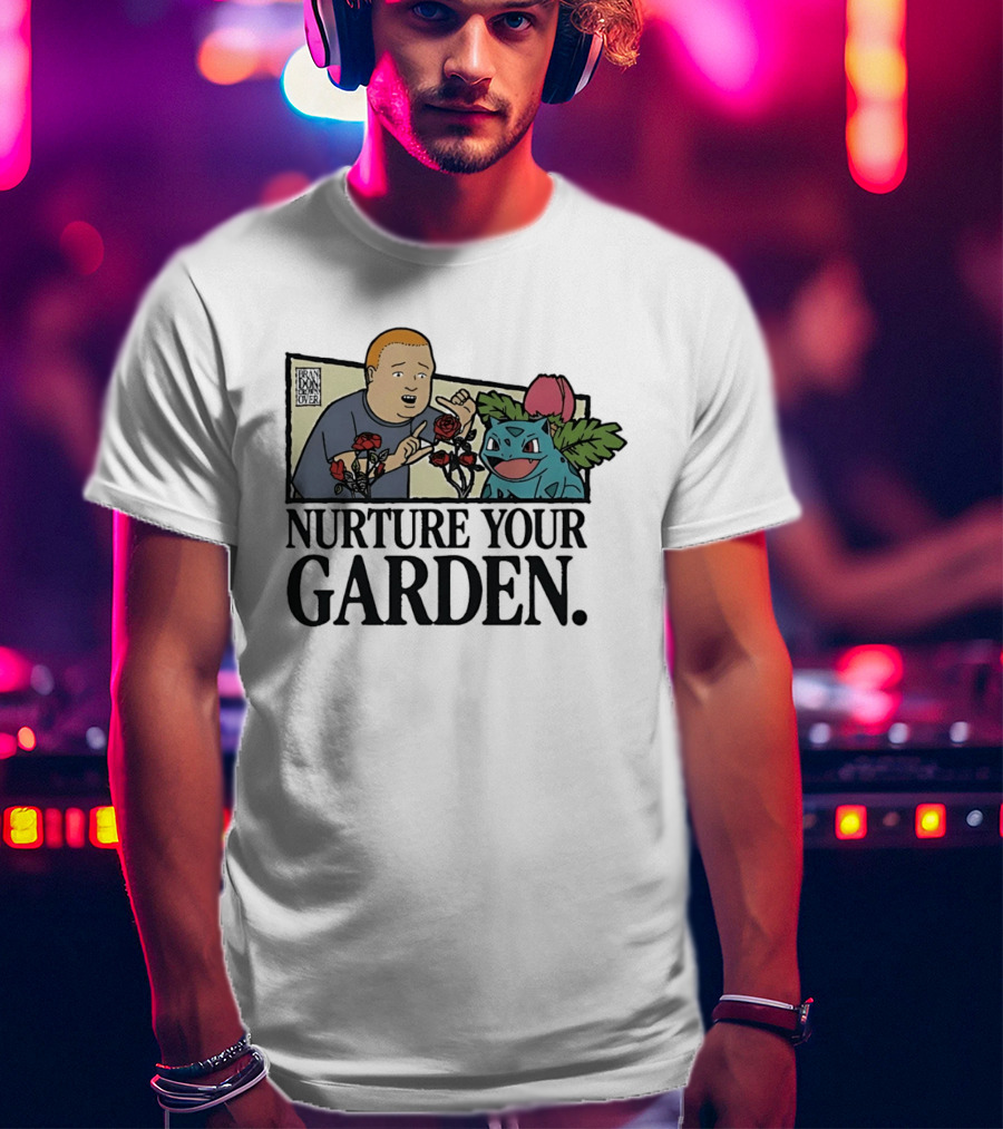 Bobby Hill Ivysaur Roses Nurture Your Garden Cartoon T-Shirt