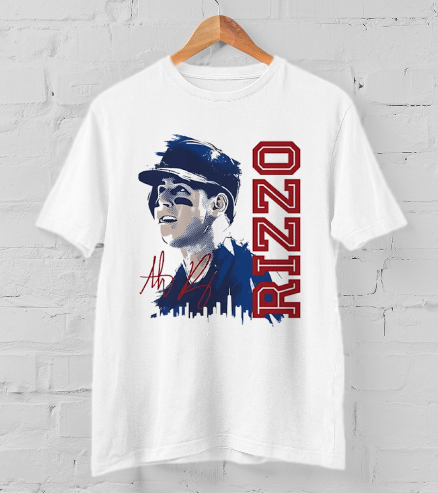 Rizzo Halftone Player Skyline Signatures T-Shirt