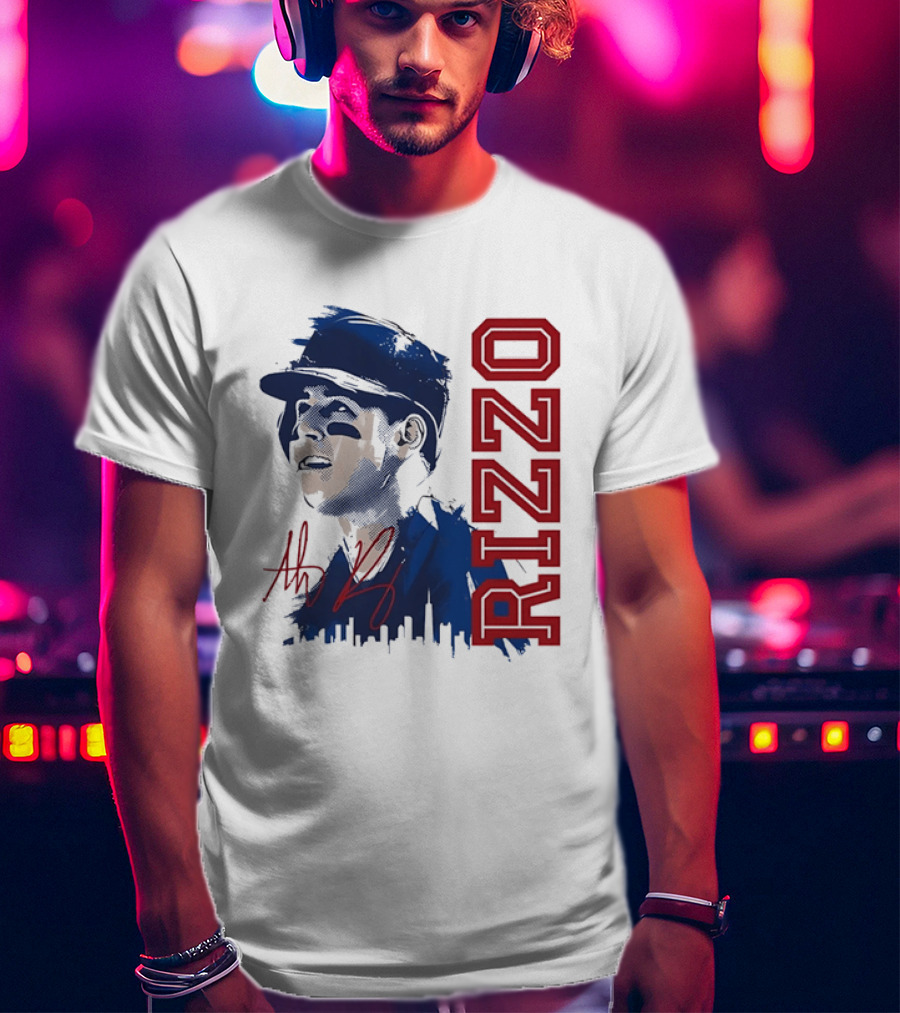 Rizzo Halftone Player Skyline Signatures T-Shirt
