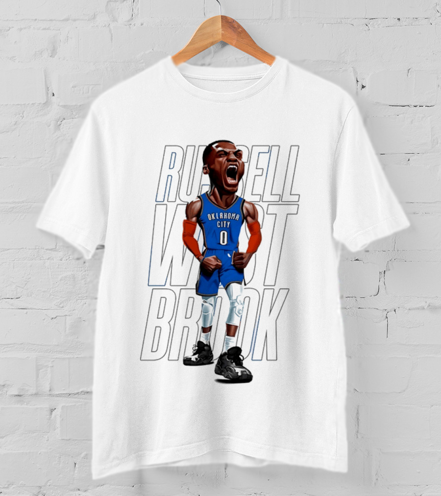 Russell Westbrook Oklahoma City Thunder 0 Basketball Scream T-Shirt