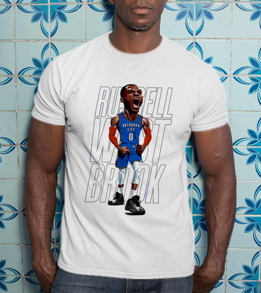 Russell Westbrook Oklahoma City Thunder 0 Basketball Scream T-Shirt