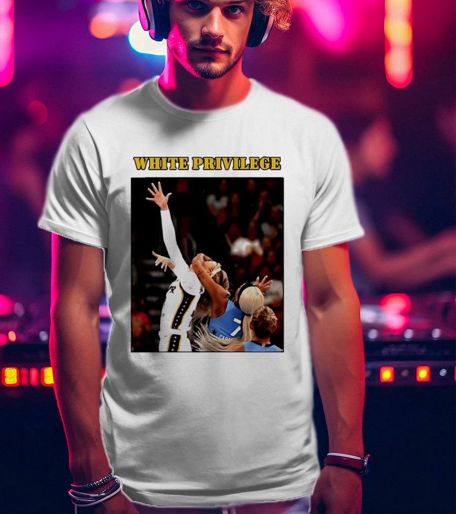 WHITE PRIVILEGE Sophie Cunningham DiJonai Carrington Basketball Confrontation T-Shirt