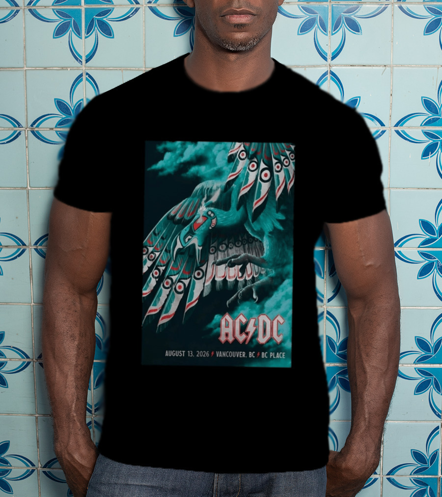 AC DC August 13 2026 Vancouver BC Place T-Shirt