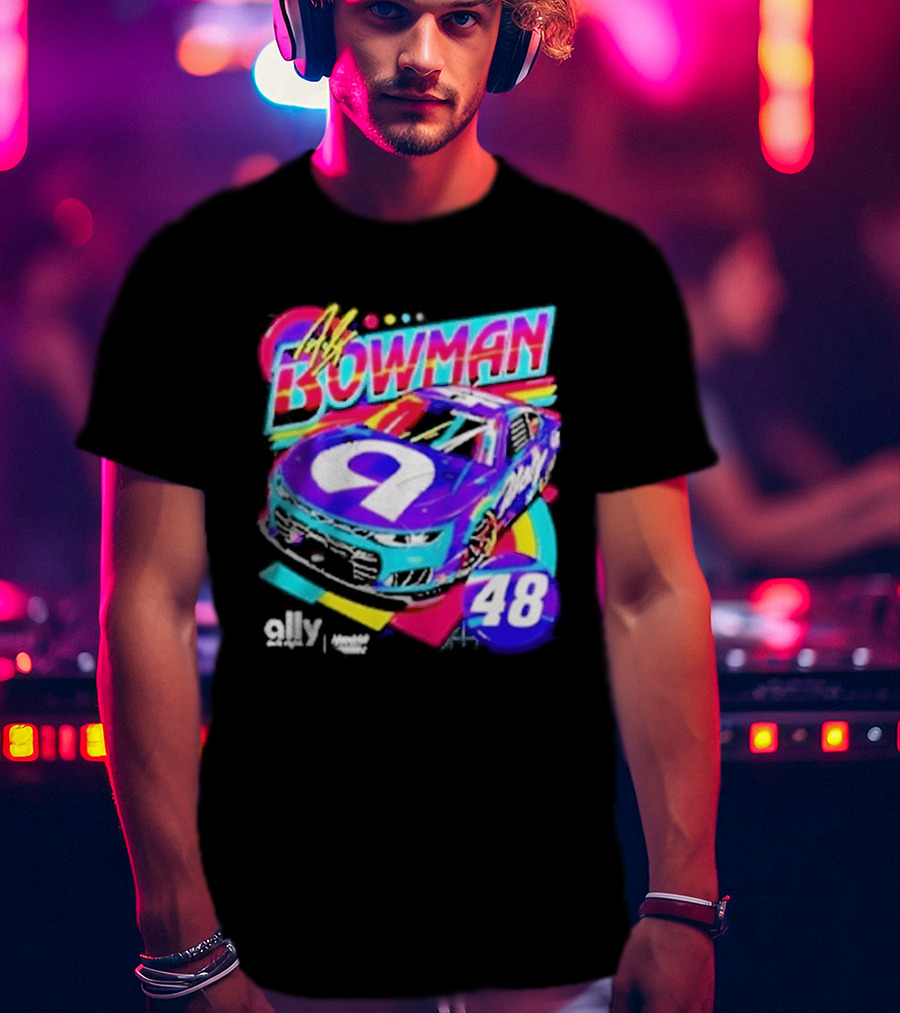 Alex Bowman 48 Ally Hendrick Motorsports Racing Car T-Shirt