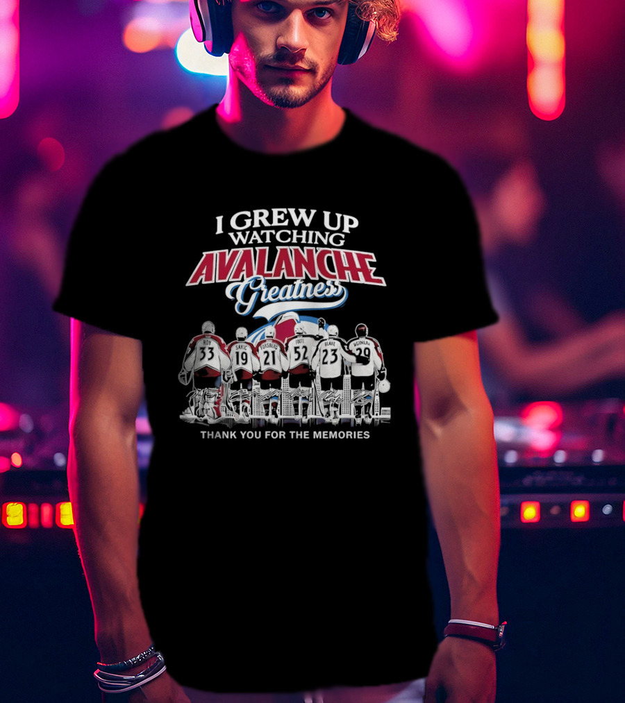 I Grew Up Ing Avalanche Greatness Thank You For The Memories 2026 T-Shirt