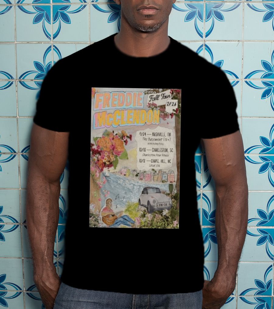 Freddie McClendon Fall Tour 2026 Nashville The Basement Concert T-Shirt