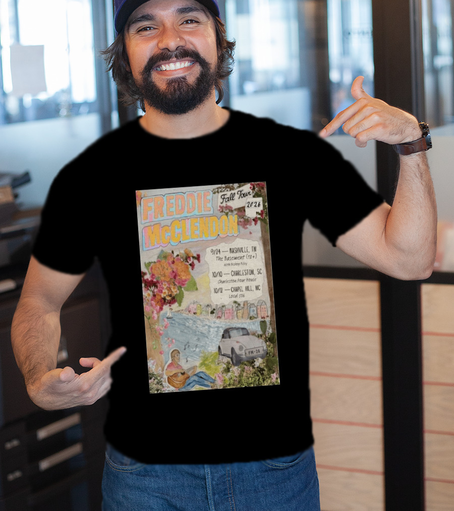 Freddie McClendon Fall Tour 2026 Nashville The Basement Concert T-Shirt