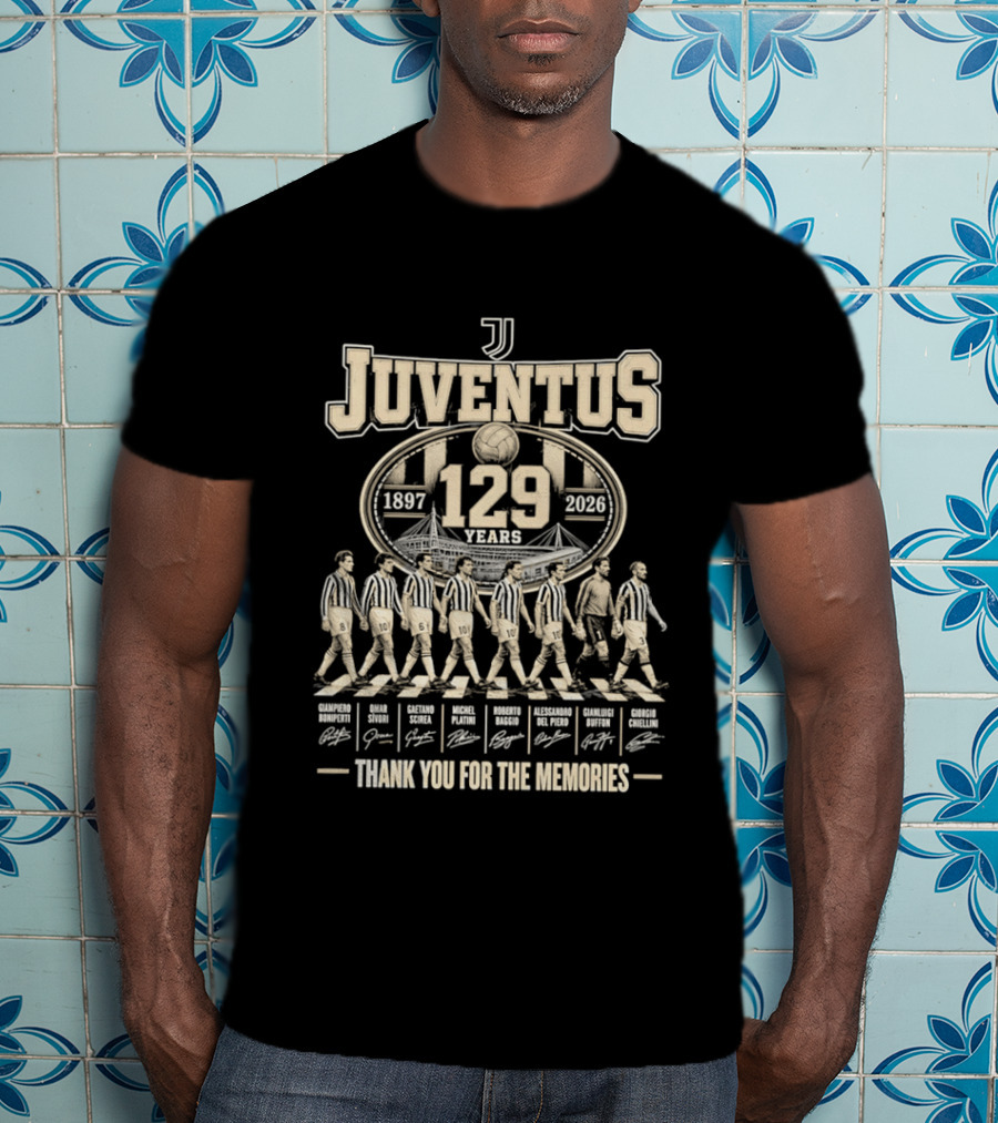 Juventus 129 Years 1897 2026 Thank You For The Memories T-Shirt