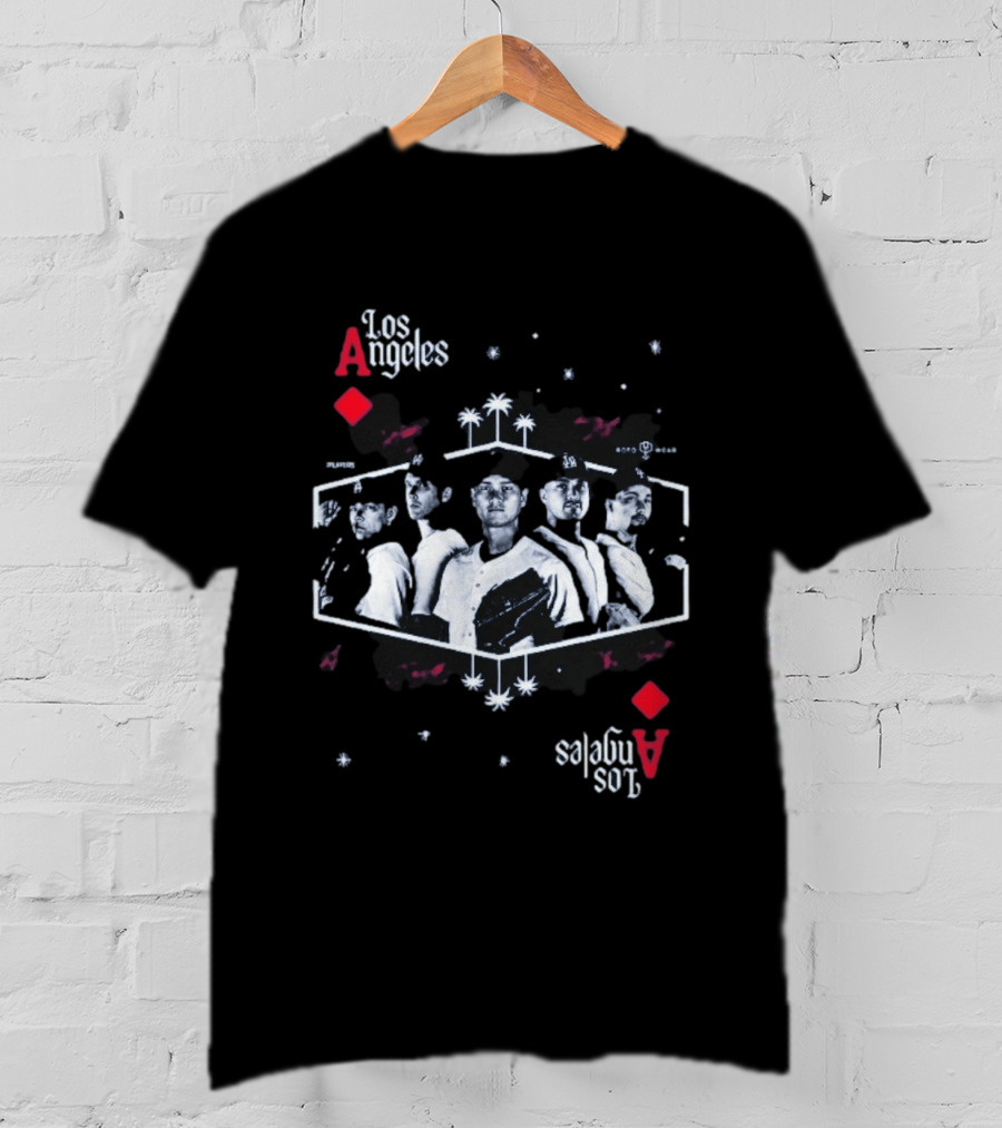 Los Angeles Aces Kike Hernandez Baseball Team Player Lineup T-Shirt