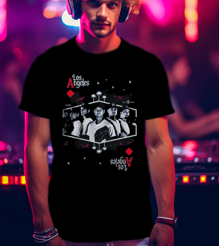 Los Angeles Aces Kike Hernandez Baseball Team Player Lineup T-Shirt