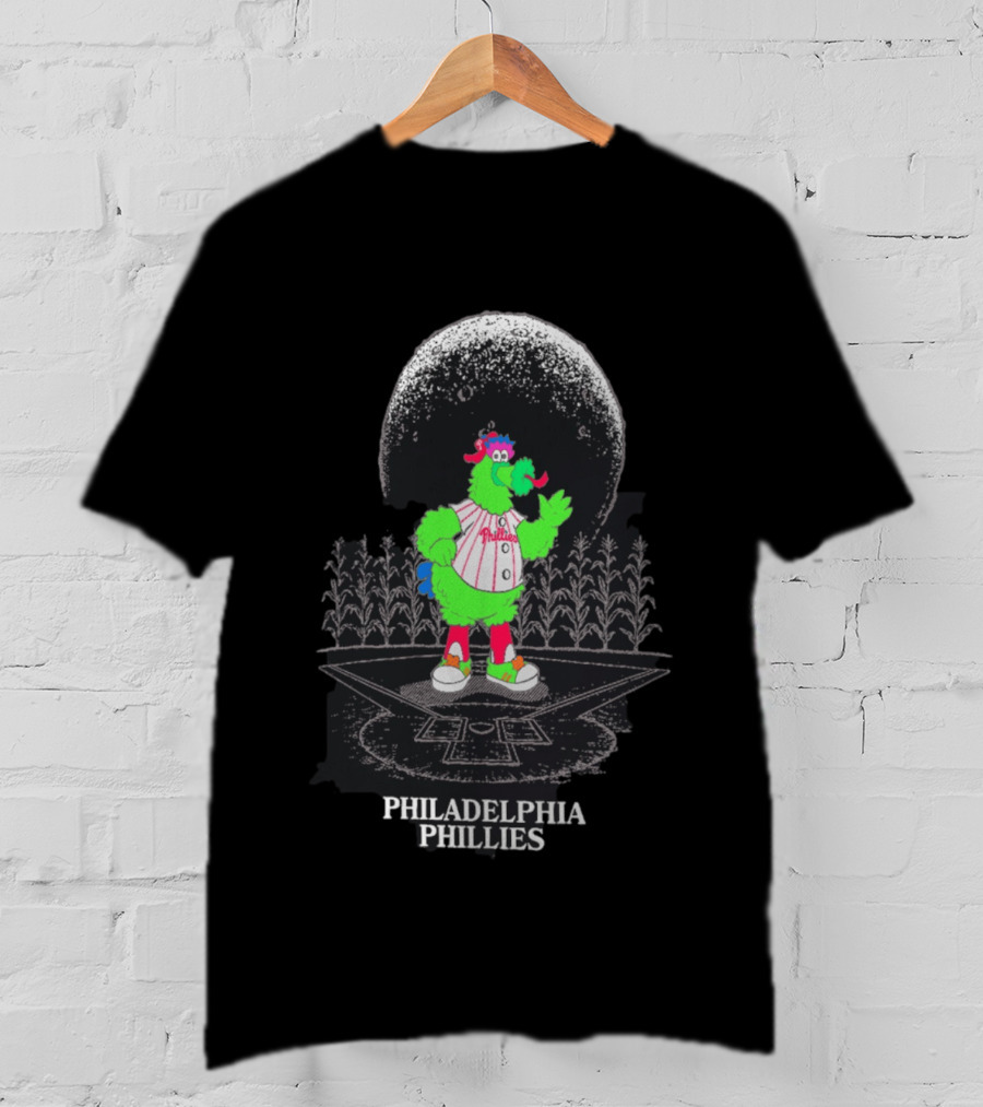 Philadelphia Phillies Field Of Dreams Phanatic Baseball Cornfield Moon T-Shirt