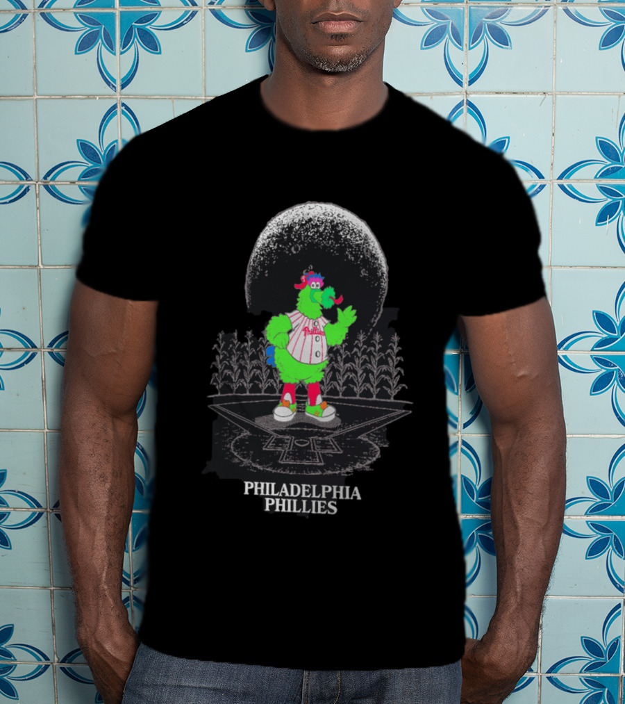 Philadelphia Phillies Field Of Dreams Phanatic Baseball Cornfield Moon T-Shirt