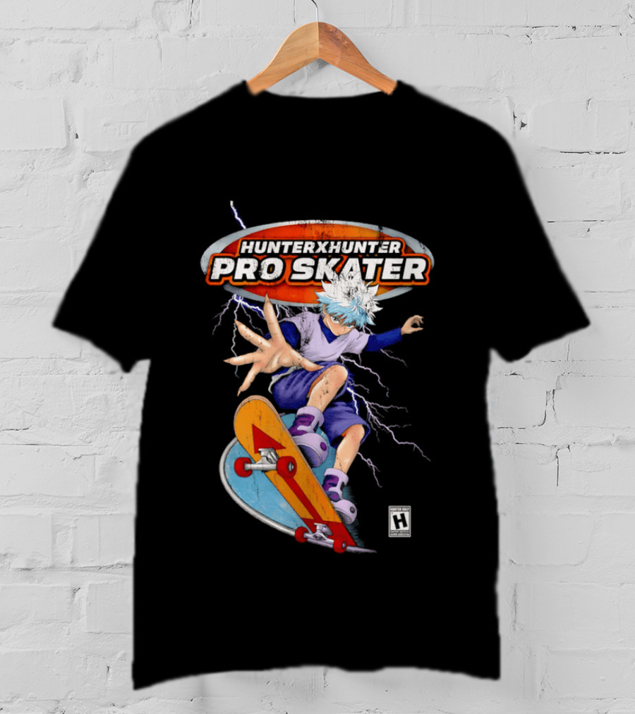 Hunter X Hunter Pro Skater Killua Zoldyck Lightning Skateboard T-Shirt