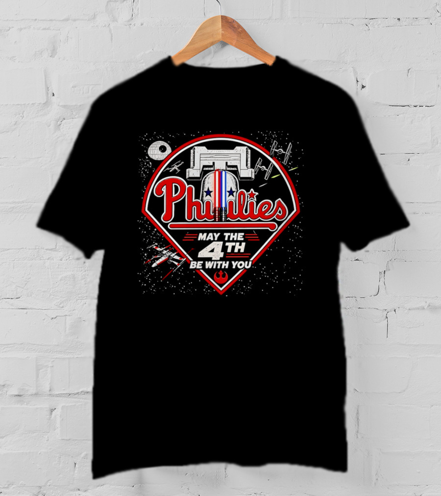 Phillies May The 4th Be With You MLB Star Wars Celebration T-Shirt