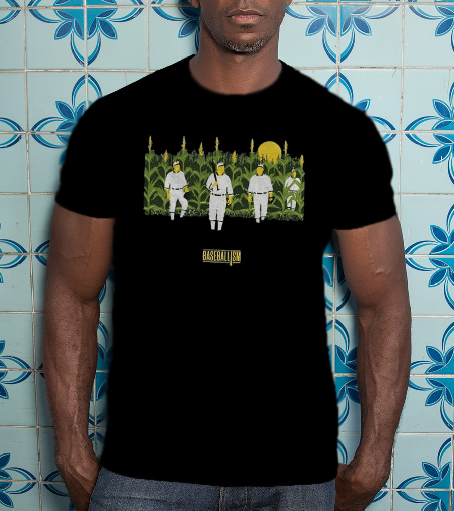 Phillies Vs Twins Field Of Dreams Baseballism Cornfield Players Sun T-Shirt