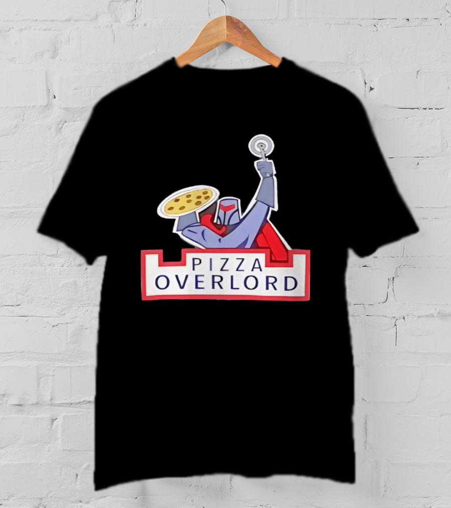 Pizza Overlord Knight With Pizza Slice And Cutter T-Shirt