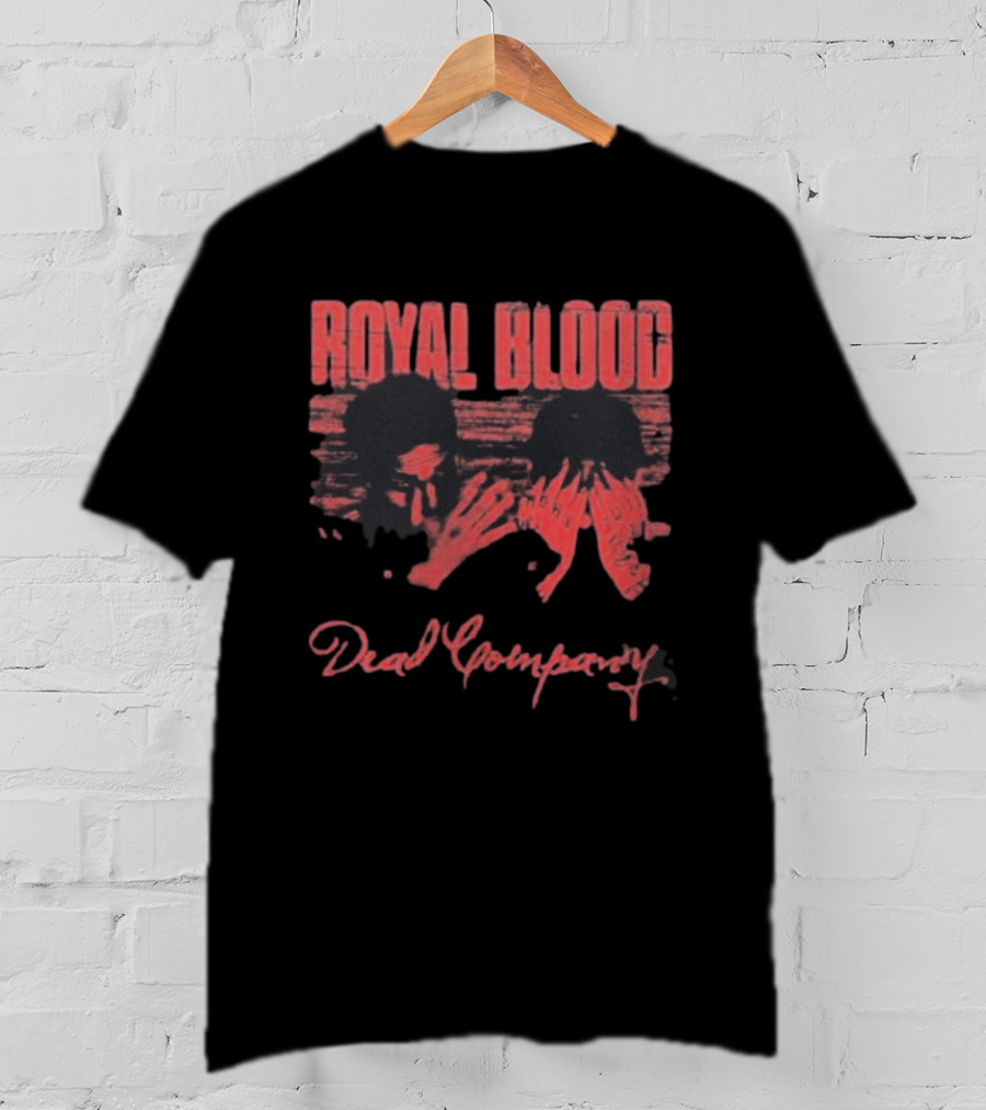 Royal Blood Dead Company Faded Texture Abstract Face T-Shirt