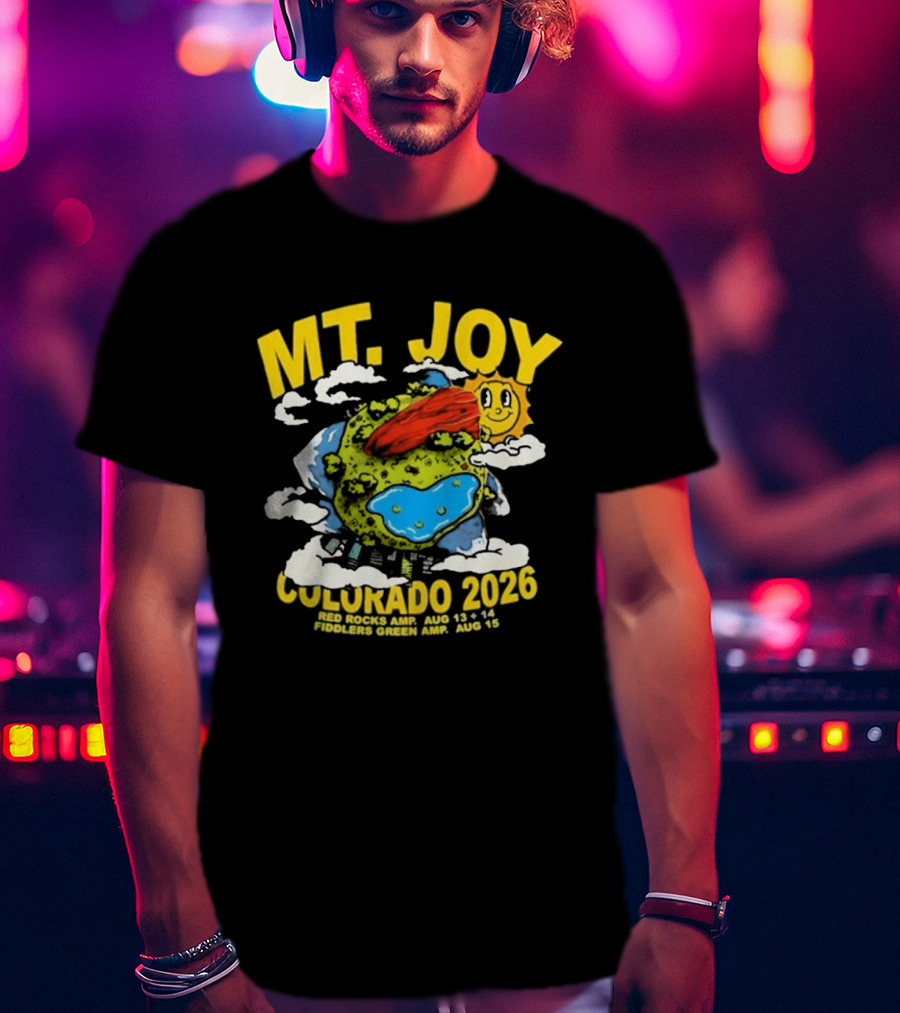 MT. Joy Colorado 2026 Red Rocks Amphitheatre August 13 Fiddler's Green August 15 T-Shirt