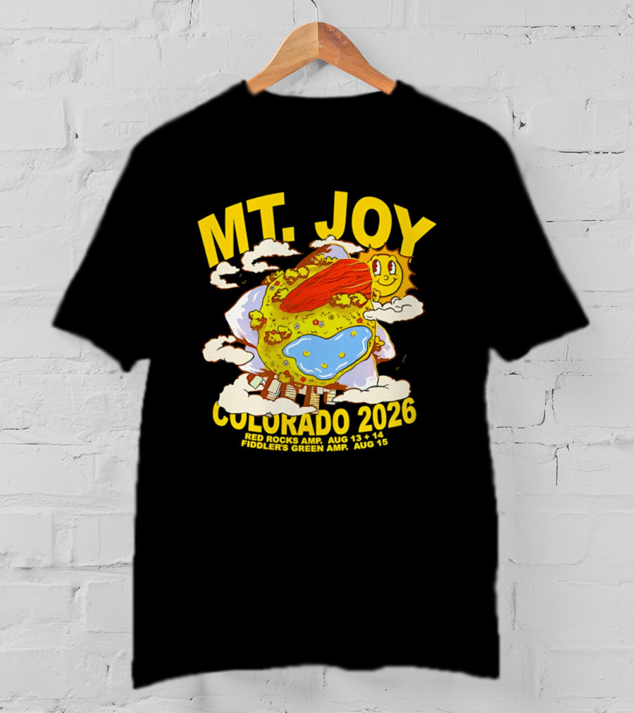 MT. Joy Colorado 2026 Red Rocks Amphitheater August 13 14 Fiddler's Green August 15 T-Shirt