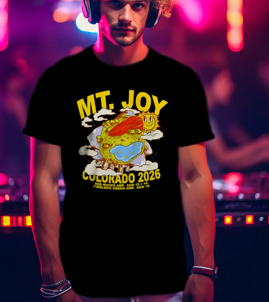 MT. Joy Colorado 2026 Red Rocks Amphitheater August 13 14 Fiddler's Green August 15 T-Shirt