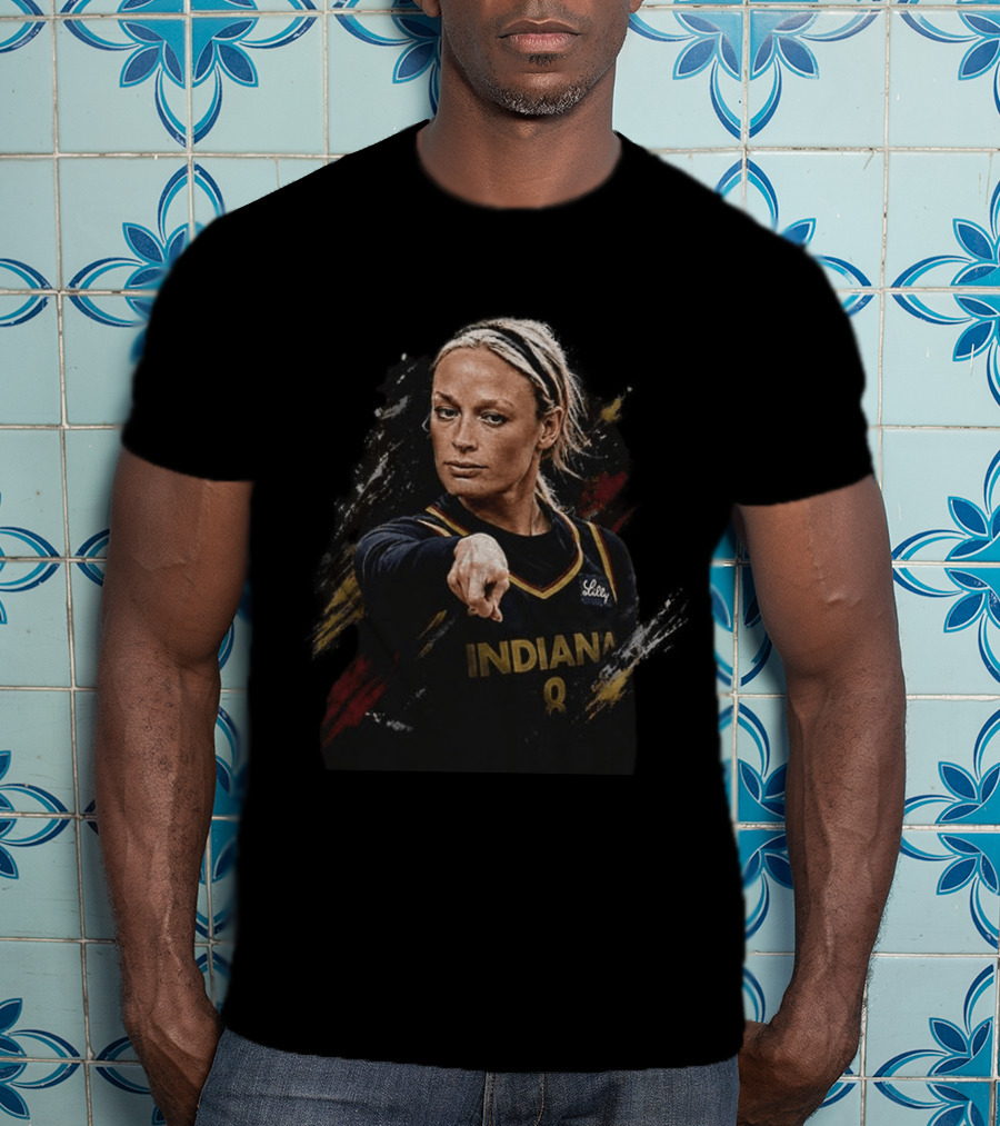 Indiana Basketball Sophie Cunningham Pointing Gesture 8 Jersey T-Shirt
