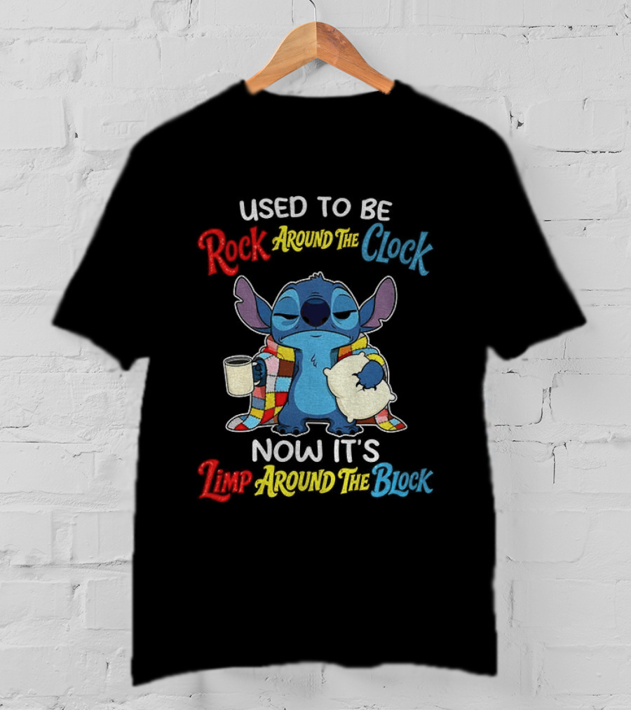 Stitch Used To Be Rock Around The Now It's Limp Around The Block T-Shirt