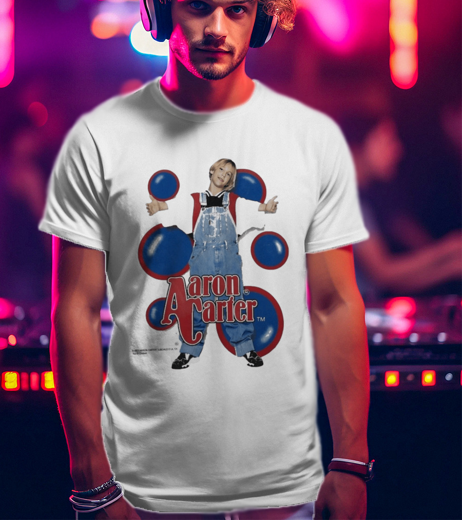 Aaron Carter 90s Overalls Style Pop Music Nostalgia T-Shirt