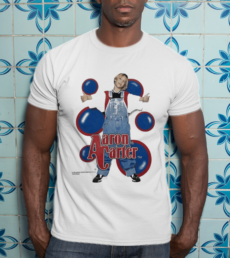 Aaron Carter 90s Overalls Style Pop Music Nostalgia T-Shirt