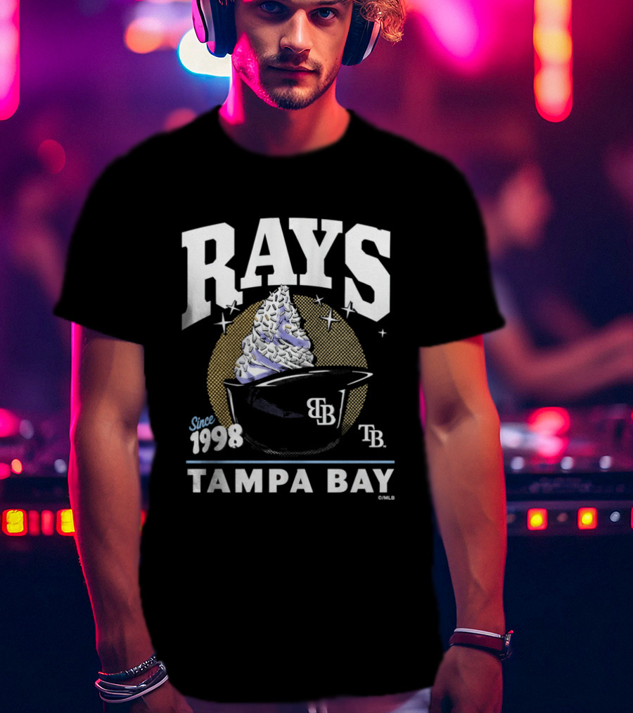Rays Tampa Bay Since 1998 Ice Cream 2026 TB Cup T-Shirt