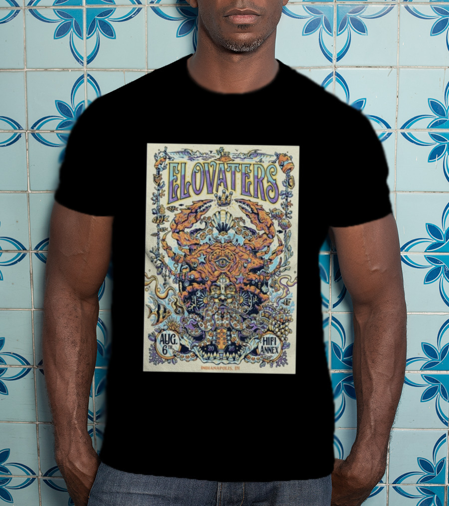 The Elovaters Aug 6 2026 Indianapolis IN Hifi Annex Tour T-Shirt