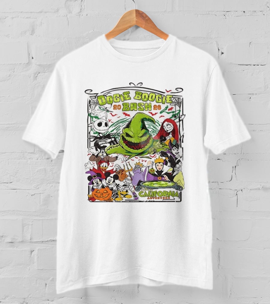 Oogie Boogie Bash 2026 Disney California Adventure Halloween Characters T-Shirt