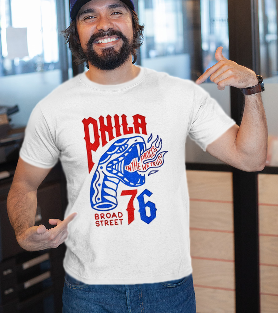 Phila 76 Broad Street In The Process We Trust Serpent T-Shirt