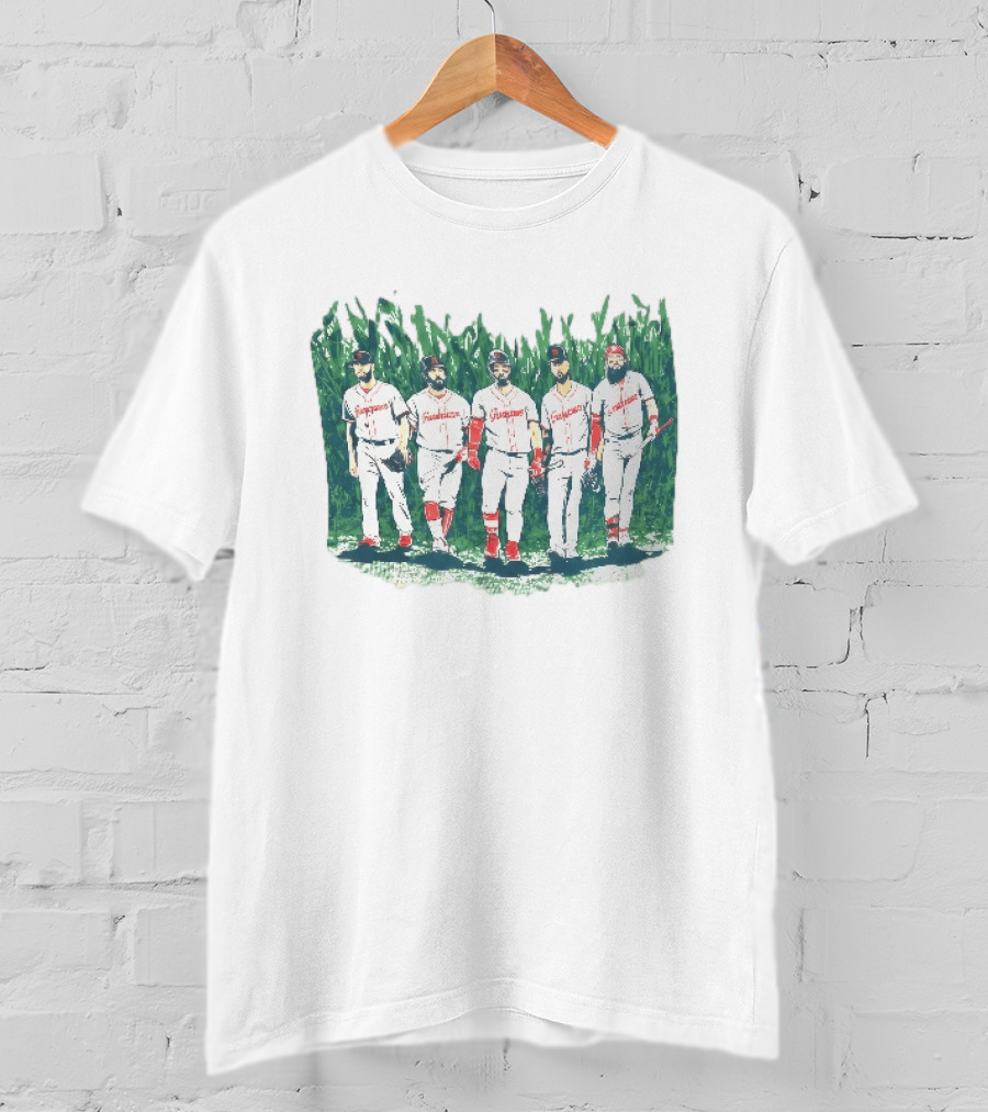 Cleveland Guardians Field Of Dreams Game 2026 Is This Heaven Baseball Players Walking In Cornfield T-Shirt