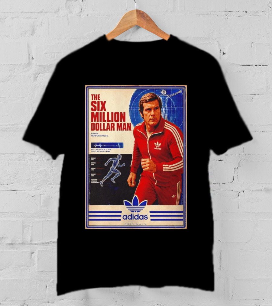 The Six Million Dollar Man Adidas Bionic Performance Originals T-Shirt
