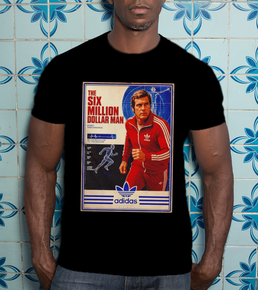 The Six Million Dollar Man Adidas Bionic Performance Originals T-Shirt
