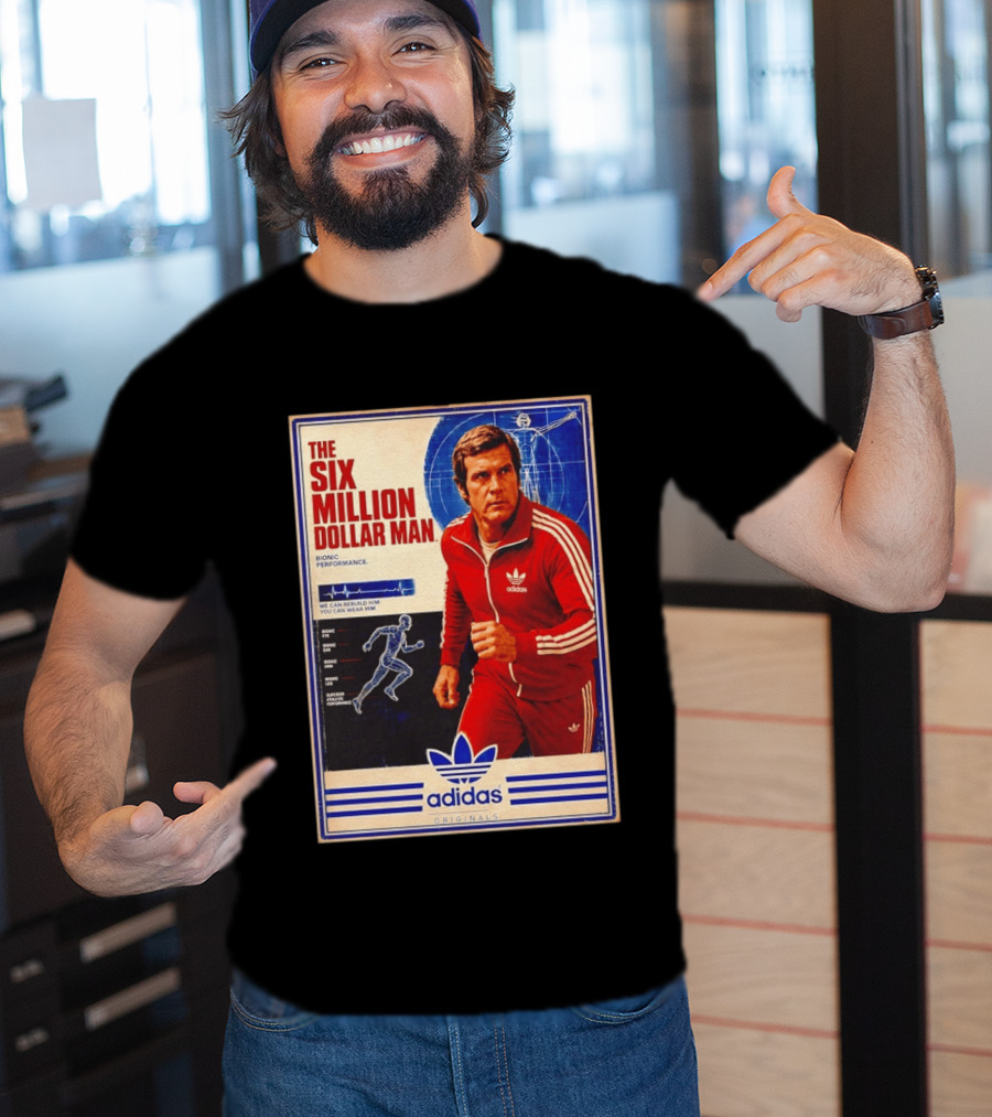 The Six Million Dollar Man Adidas Bionic Performance Originals T-Shirt