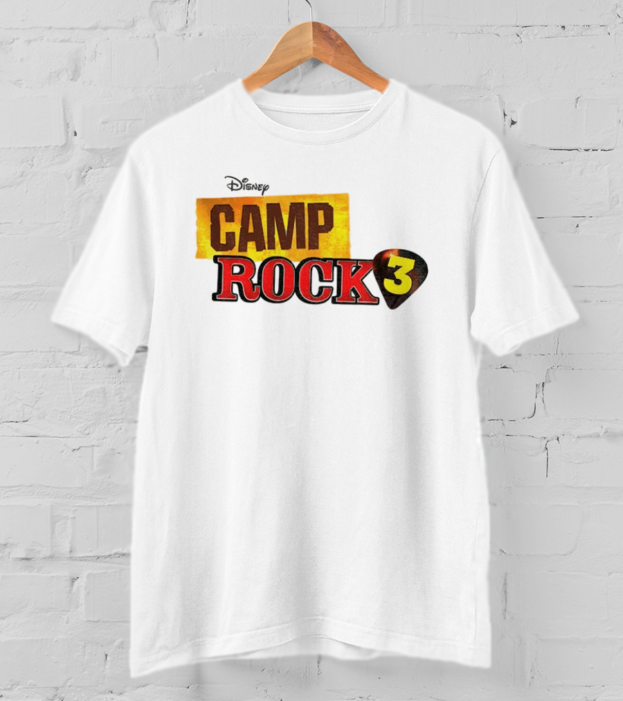 Disney Camp Rock 3 Logo And Guitar Pick T-Shirt