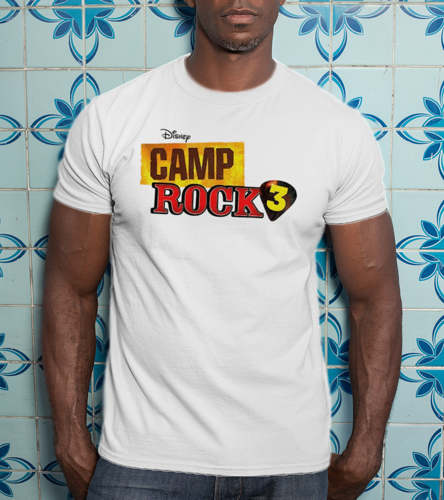 Disney Camp Rock 3 Logo And Guitar Pick T-Shirt