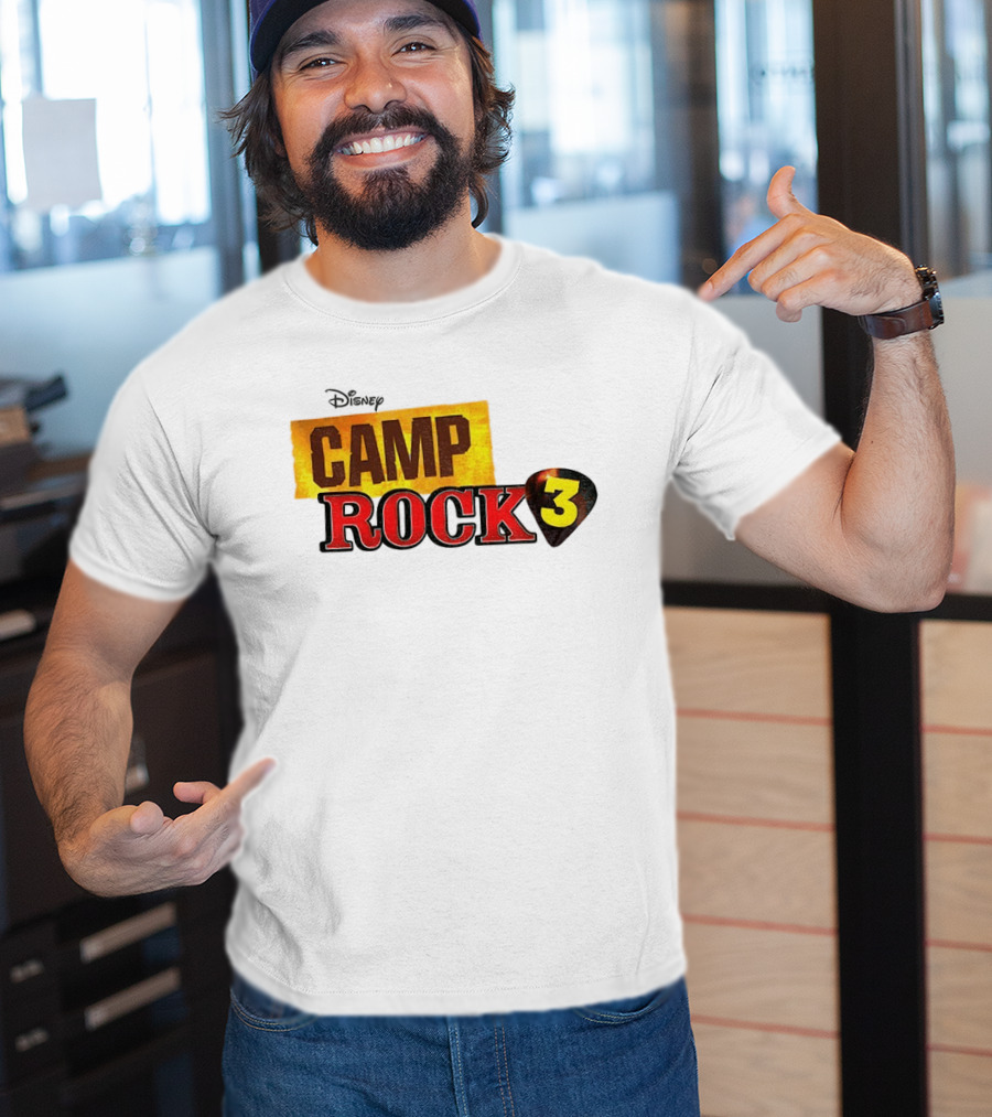 Disney Camp Rock 3 Logo And Guitar Pick T-Shirt