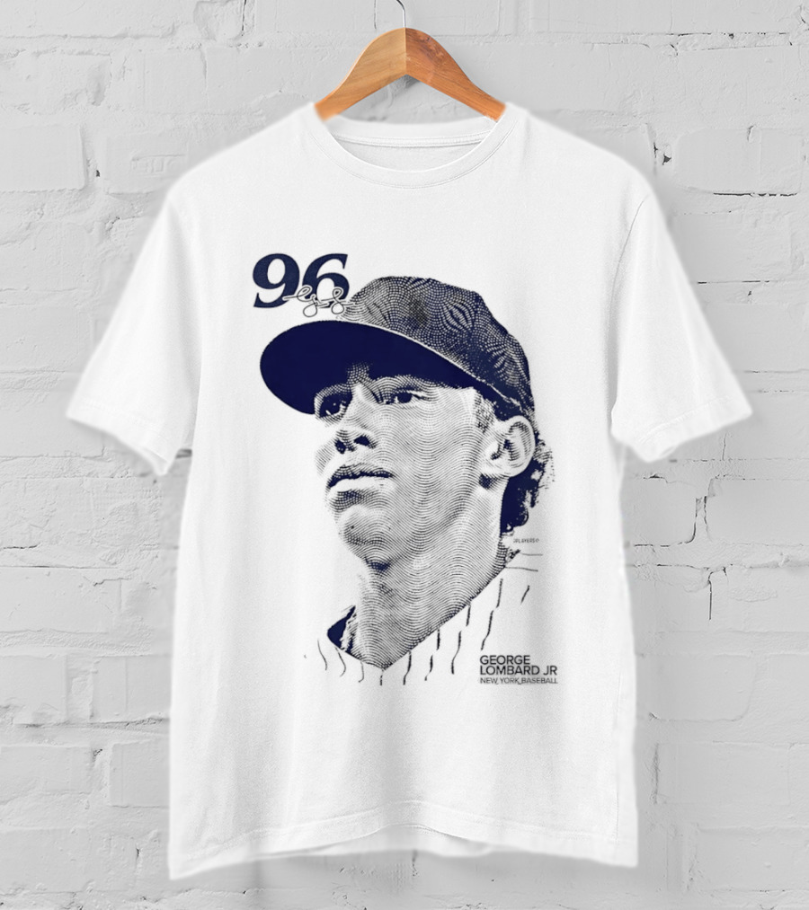 George Lombard Jr. 96 New York Yankees Baseball Lineage Series T-Shirt