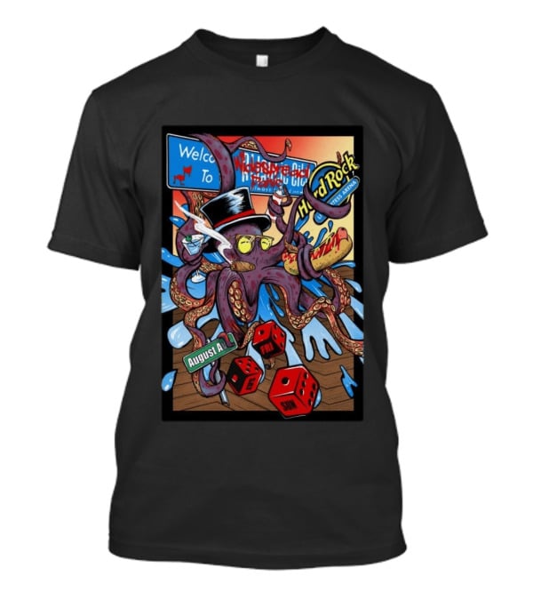 Widespread Panic Atlantic City Hard Rock Hotel And Casino August 14 16 2026 Event T-Shirt
