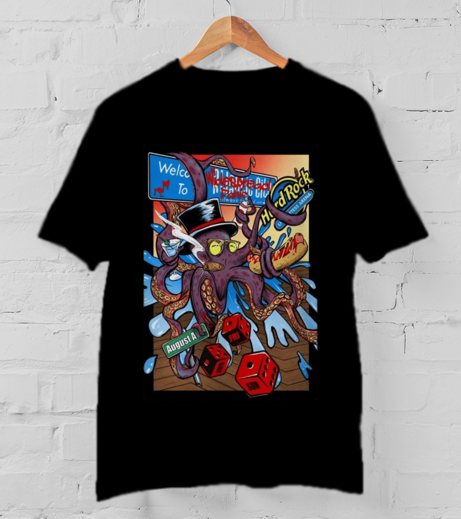 Widespread Panic Atlantic City Hard Rock Hotel And Casino August 14 16 2026 Event T-Shirt