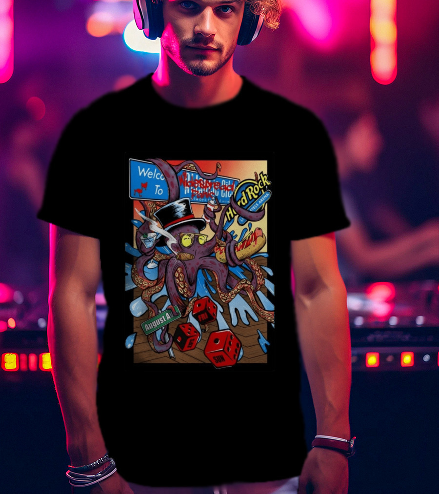 Widespread Panic Atlantic City Hard Rock Hotel And Casino August 14 16 2026 Event T-Shirt
