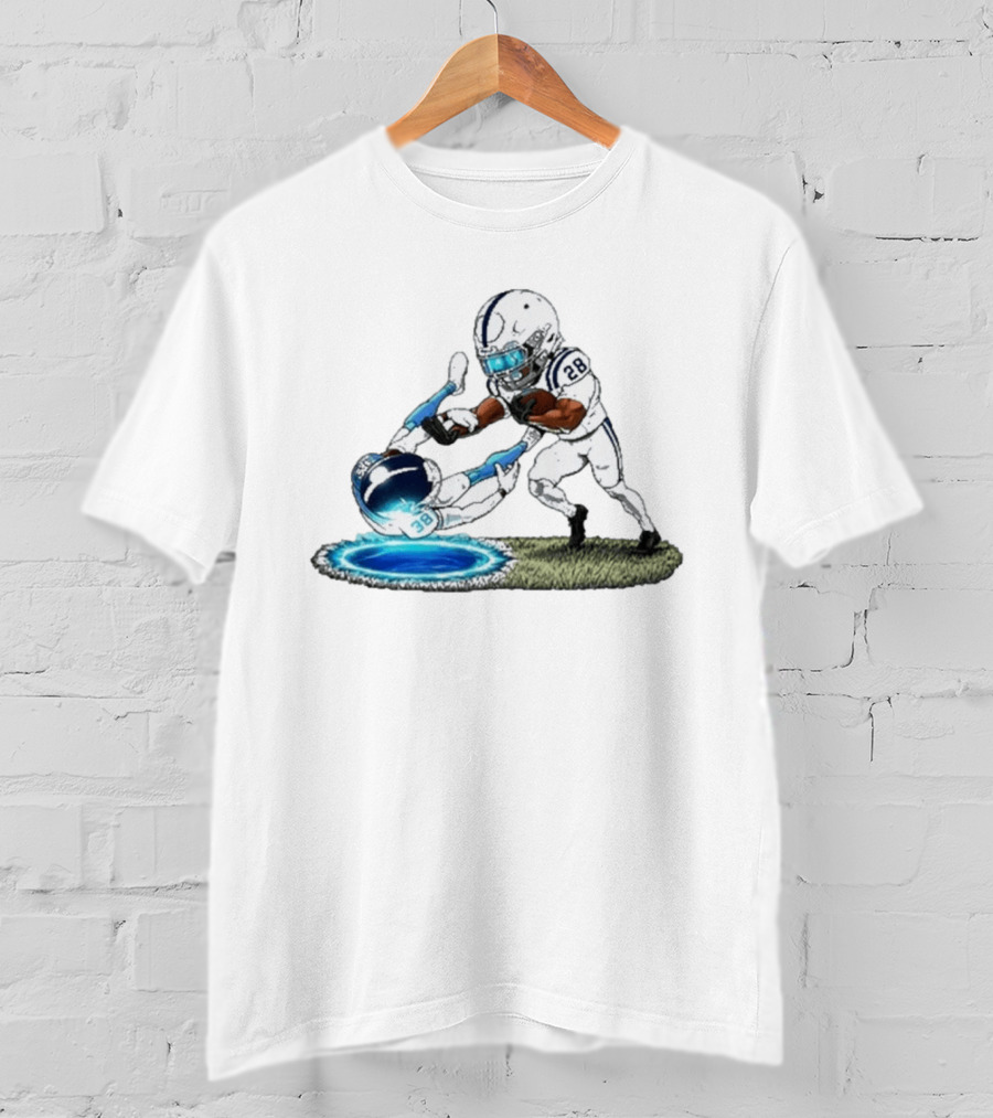 Jonathan Taylor Indianapolis Colts 28 Football Caricature T-Shirt