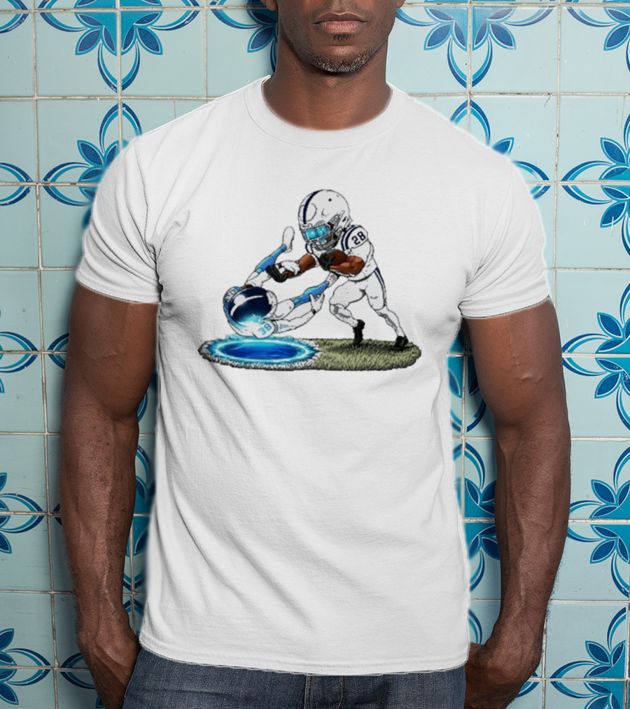 Jonathan Taylor Indianapolis Colts 28 Football Caricature T-Shirt